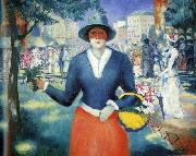 Kazimir Malevich Flower Girl, France oil painting artist